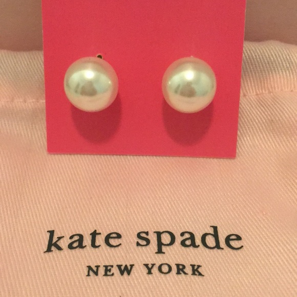 KATE SPADE Reversible Rhinestones Pearl Earrings - Picture 4 of 8